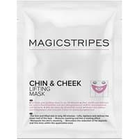 Magic Stripes Chin & Cheek Lifting Mask in white packaging with black text and a small pink face illustration.