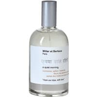 Clear glass bottle of Miller et Bertaux unisex perfume with silver cap and white label, 100 ml size.