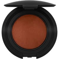 Nouba Blush on Bubble 122 in sleek black compact, featuring a warm terracotta shade.