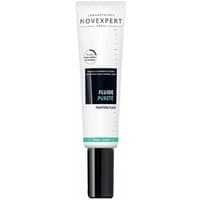 Novexpert Fluide Purete 30 ml tube, white with black cap, blue label, anti-blemish face fluid for all skin types.