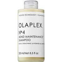 Olaplex No.4 Bond Maintenance Shampoo, 250 ml bottle, white with black text, for all hair types.