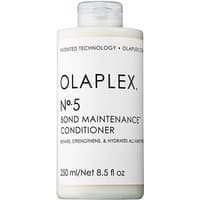 White Olaplex No. 5 Bond Maintenance Conditioner bottle, 250 ml, with black text and flip-top cap.