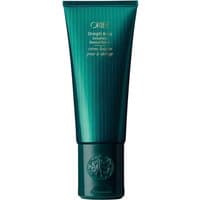 Green Oribe Straight Away Smoothing Blowout Cream tube, 150 ml, with gold text and embossed cap design.