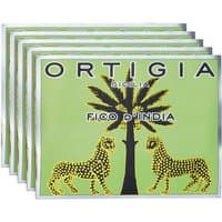 Ortigia Fico d'India drawer sachets with green packaging, palm tree, and leopard design.