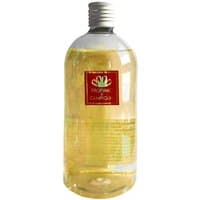 Clear bottle of Profumo di Campiglio Calda Armonia Citrus Diffuser refill, 500 ml, with red label and white cap.