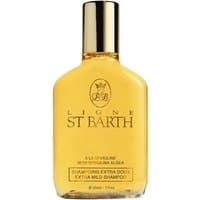 Yellow St. Barth Spirulina Extra Mild Shampoo bottle, 25 ml, with black cap and elegant gold and black text.