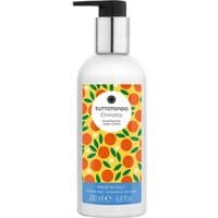 Tuttotondo Chinotto hand lotion, white bottle with pump, orange fruit design, 200 ml.