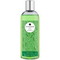 Green bottle of Tuttotondo Golf Boosting Shower Gel with silver cap and golf-themed design, 300 ml.