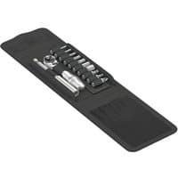 Wera Zyklop Bicycle Set with 12 mini bits, black case, silver ratchet, and extension bar.