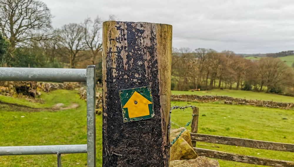 public footpath sign