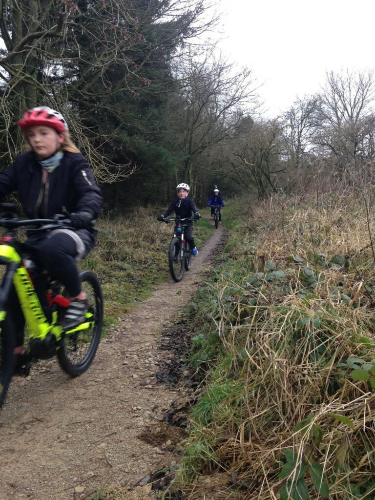 people mountain biking in Yorkshire