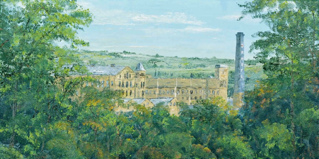 Bingley Page image 1 A painting of Bingley's industrial heritage - Bingley Green Mill