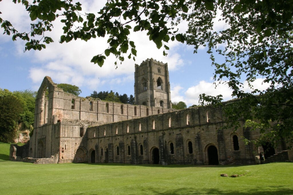 Image name fountains abbey landscape the 5 image from the post Best places to see snowdrops in Yorkshire in Yorkshire.com.