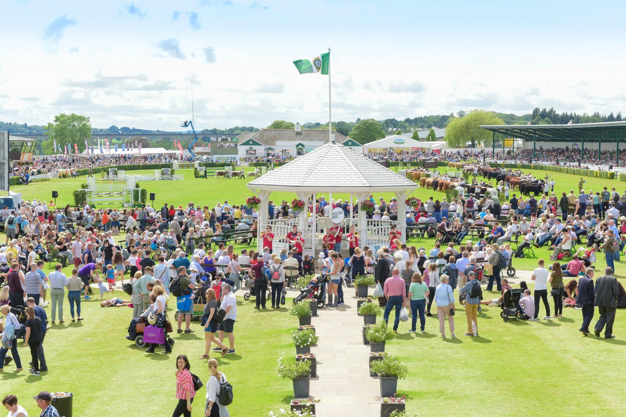 Image name great yorkshire show main ring the 2 image from the post Celebrity farmers attending 2022 Great Yorkshire Show announced in Yorkshire.com.