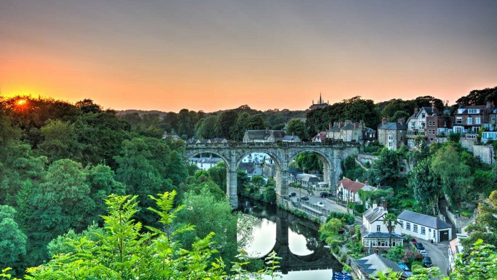 Knaresborough at sunset