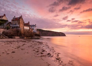 Image name robin hoods bay red dawn the 1 image from the post Yorkshire Coast in Yorkshire.com.