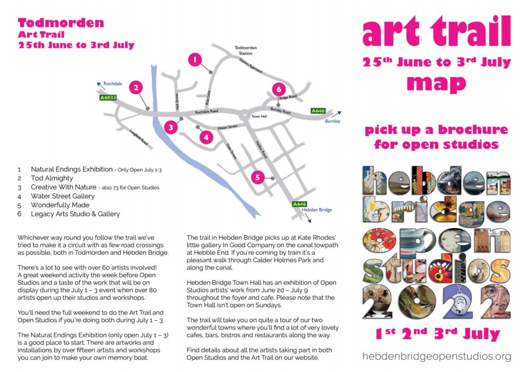 Image name todmorden open studios flyer the 2 image from the post Hebden Bridge artists to open their doors for summer Open Studios in Yorkshire.com.