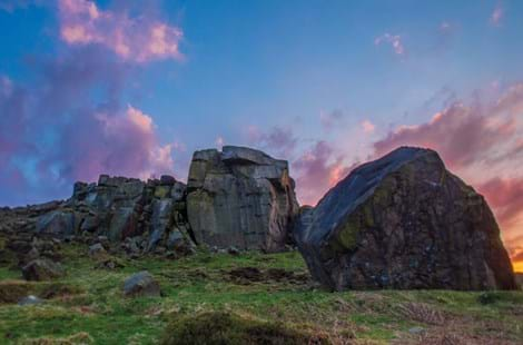 Cow and Calf rocks near Ilkley