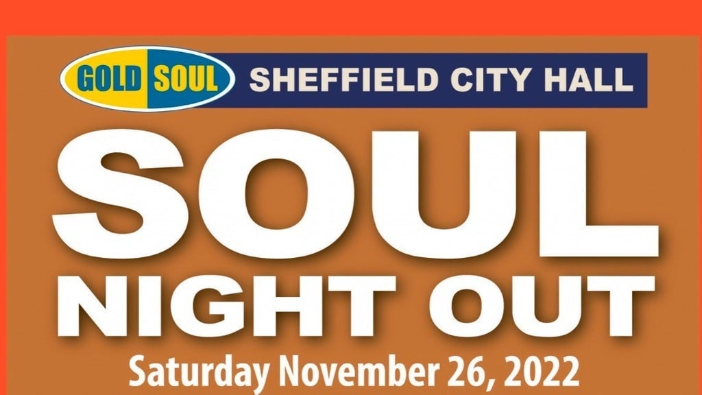 Image name Goldsoul Soul Night Out at Sheffield City Hall Ballroom Sheffield the 2 image from the post Events in Yorkshire.com.