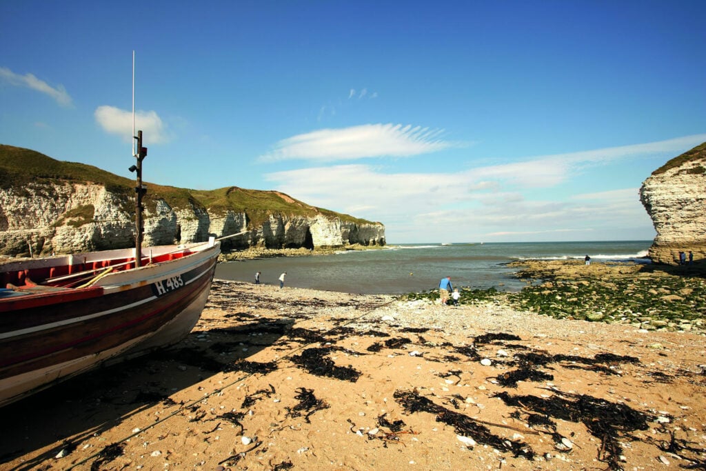 Image name flamborough north landing the 4 image from the post 9 Great Coastal Dog Walks in Yorkshire.com.