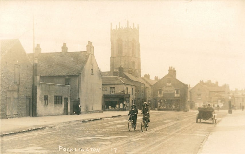 Historic postcard of Pocklington