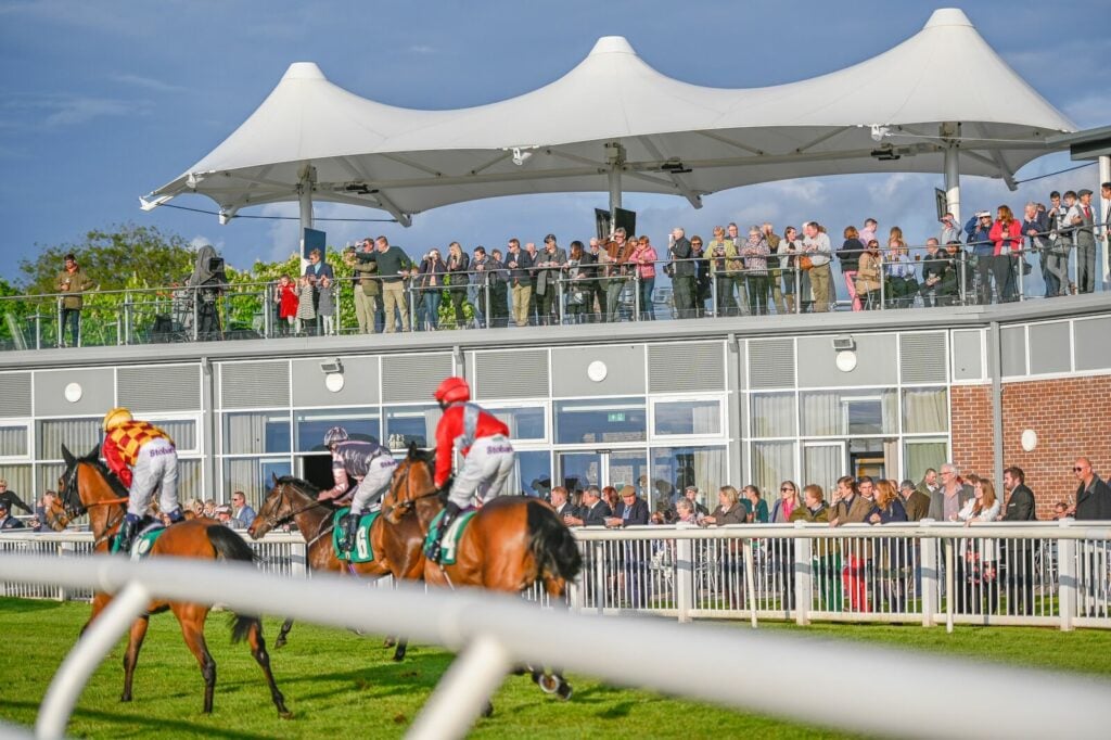 Image name go racing yorkshire horses on course spectators the 13 image from the post Go Racing In Yorkshire in Yorkshire.com.