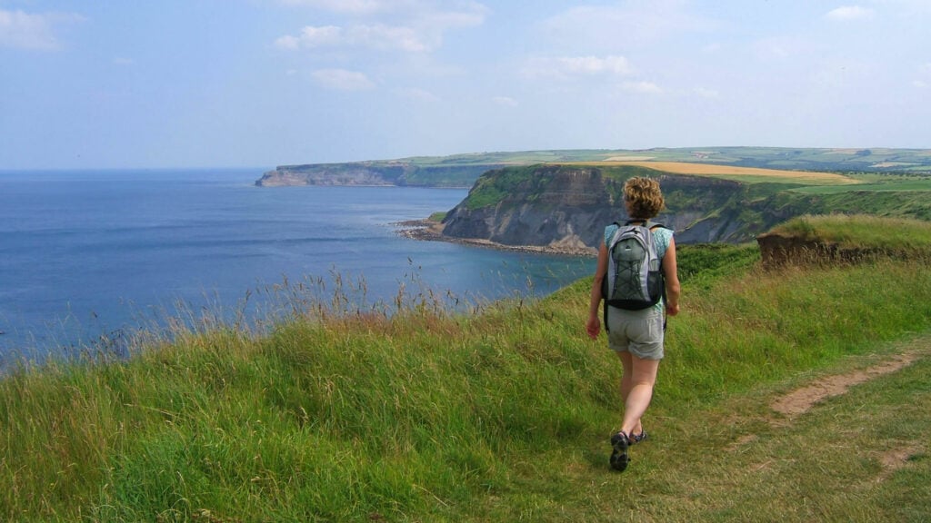 Image name nycstaitheswalker on cleveland way south of staithes credit natural england the 1 image from the post Walk: Cleveland Way National Trail in Yorkshire.com.