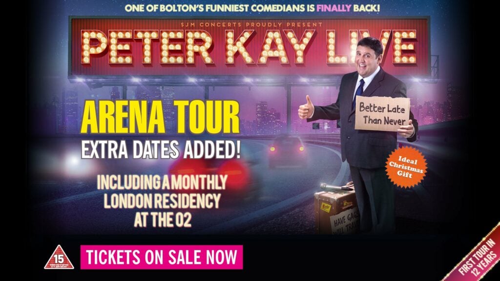Image name Peter Kay the Gallery at First Direct Arena Leeds the 1 image from the post Weekly Newsletter - Friday 24th February 2023 in Yorkshire.com.