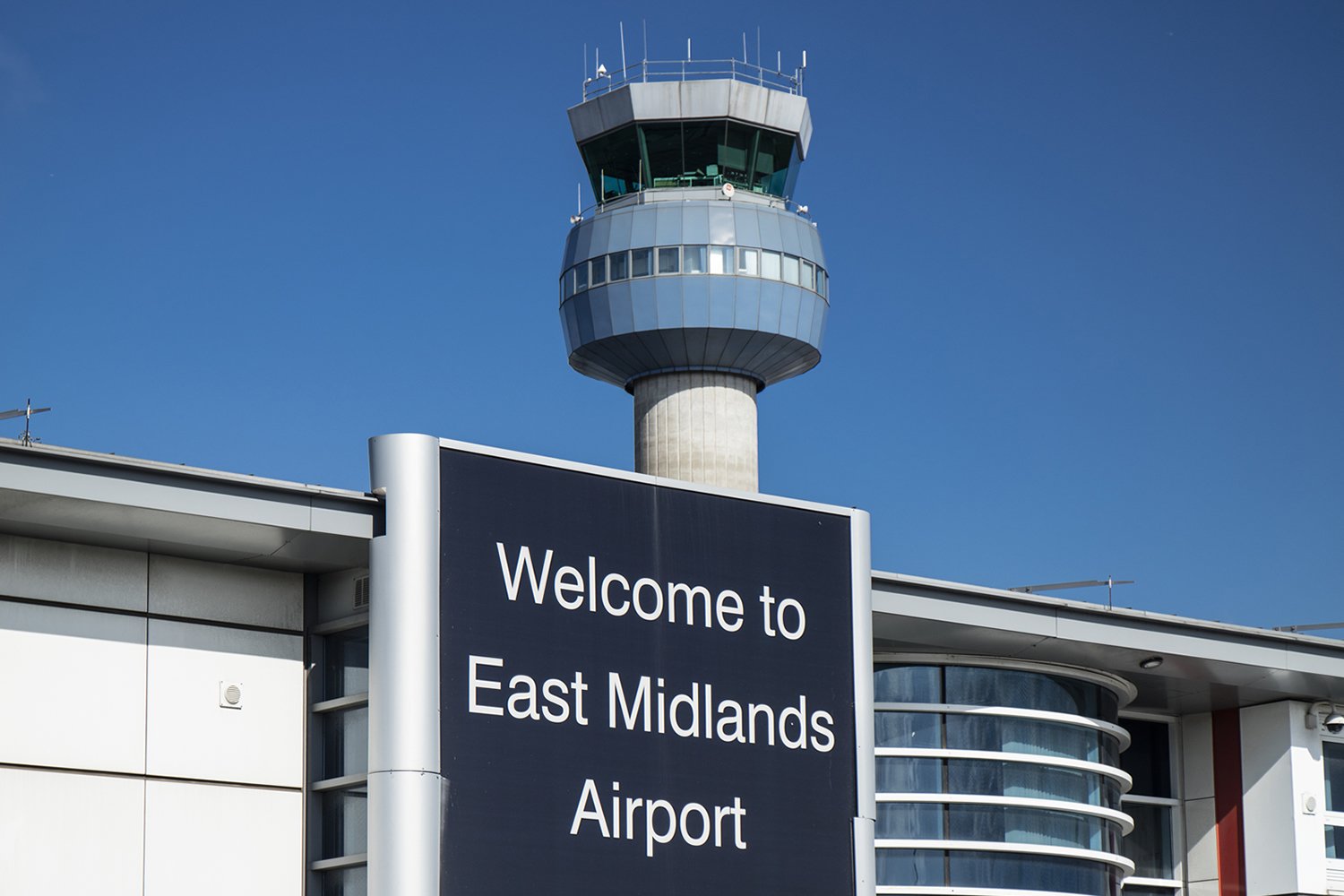 East Midlands Airport control tower