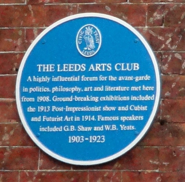Image name leeds arts club blue plaque 1 the 6 image from the post International Women's Day in Yorkshire in Yorkshire.com.