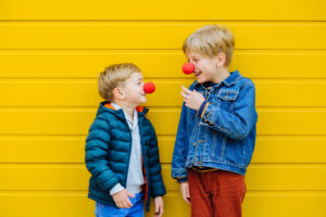 red noses on kids