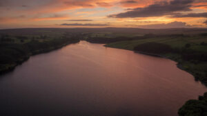 Image name thruscross reservoir sunset the 3 image from the post Pateley Bridge in Yorkshire.com.