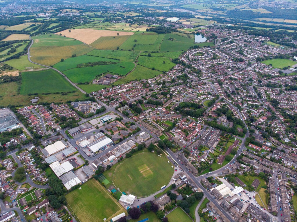 Image name yeadon aerial shot the 4 image from the post Yeadon in Yorkshire.com.