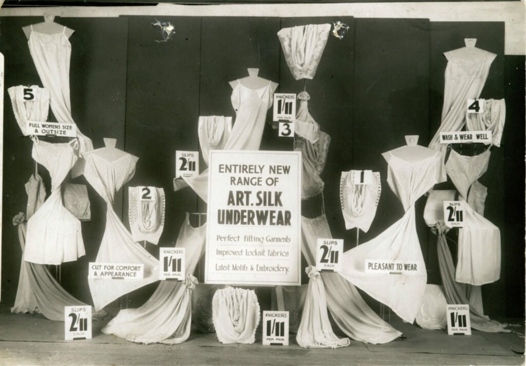 Image name Artificial silk underwear 3 Apr 1937 the 4 image from the post Archivist’s Talk: The History of Lingerie at M&S in Yorkshire.com.