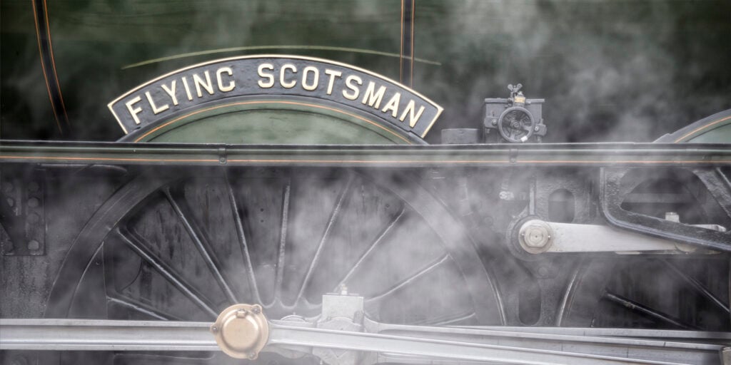 Image name Flying Scotsman coming to keighley and worth valley railway yorkshire the 3 image from the post Flying Scotsman Festival in Yorkshire.com.