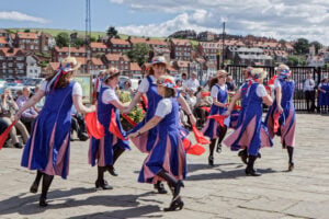 morris dancers in Whitby, Yorkshire