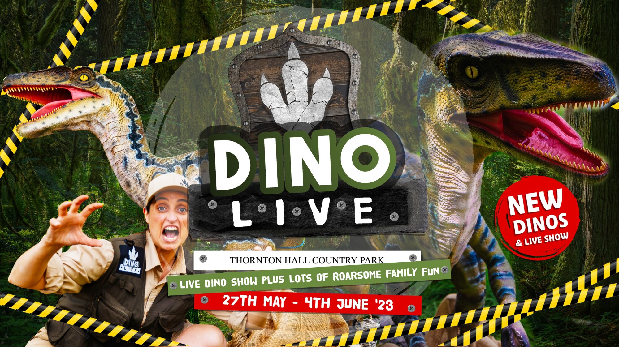 Image name Dino Live Rect Web tickets the 3 image from the post Dino Live in Yorkshire.com.