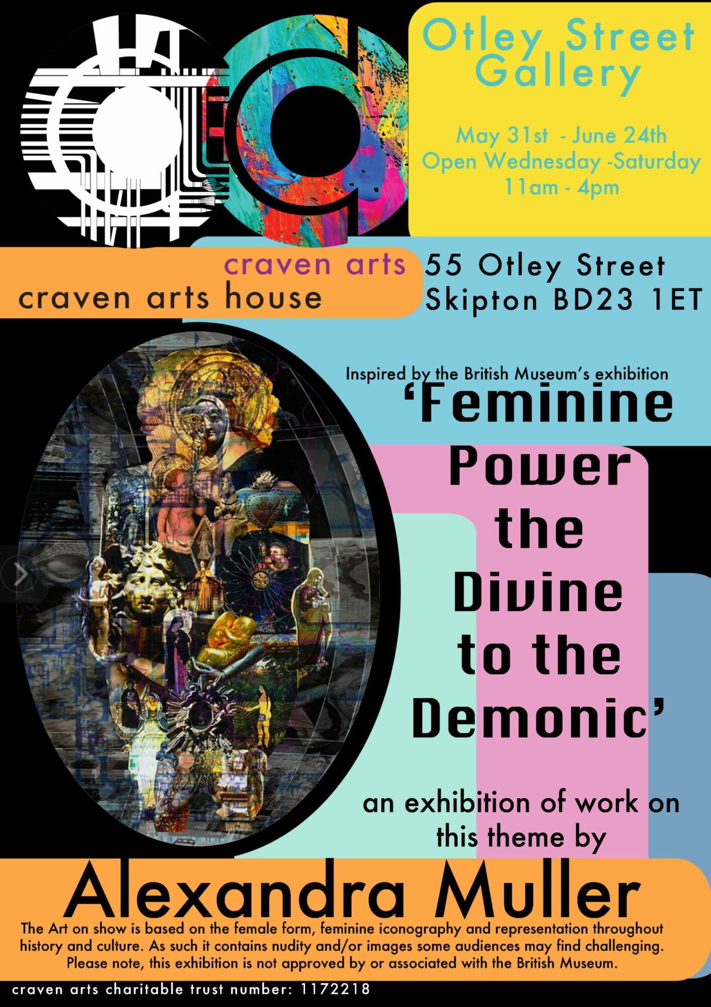 Image name Alexandra Muller poster 3 scaled the 3 image from the post Feminine power - Devine to the demonic in Yorkshire.com.