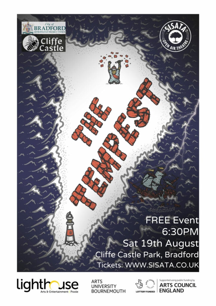 Image name Cliffe Castle poster 4 the 1 image from the post 'The Tempest' Outdoor Theatre in Yorkshire.com.