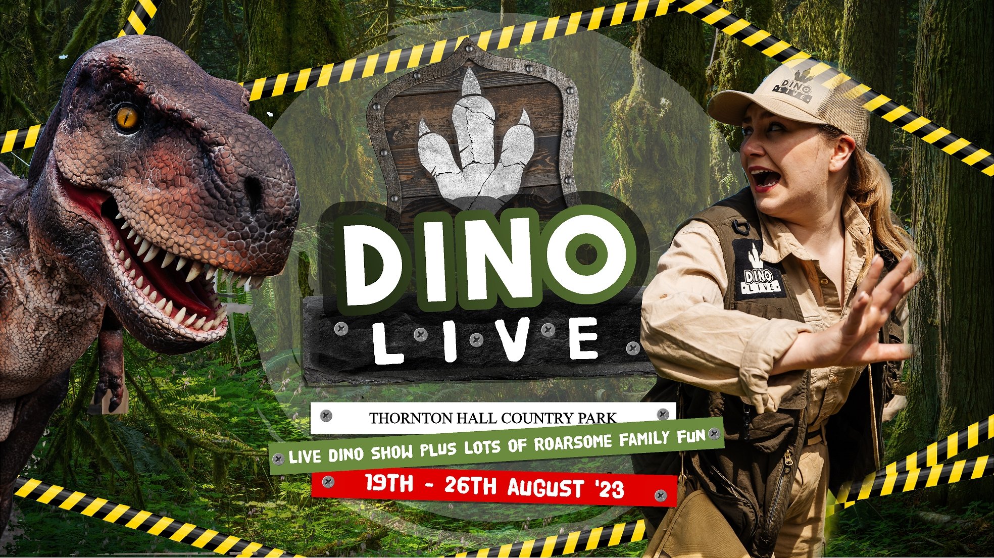 Image name Dino live August the 16 image from the post Dino Live! at Thornton Hall Country Park in Yorkshire.com.