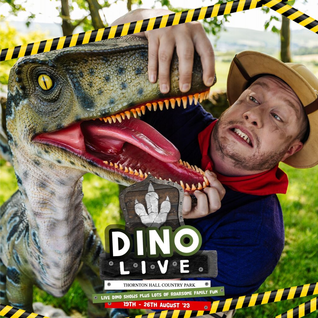 Image name dino live thornton hall country park ranger the 3 image from the post Dino Live! at Thornton Hall Country Park in Yorkshire.com.