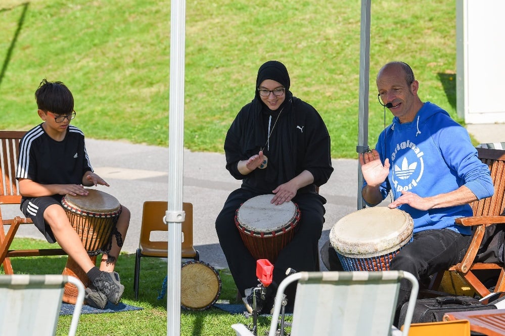 Image name Sheffield Tinsley Canal Community Day drumming yorkshire the 5 image from the post Sheffield & Tinsley Canal Community Day in Yorkshire.com.