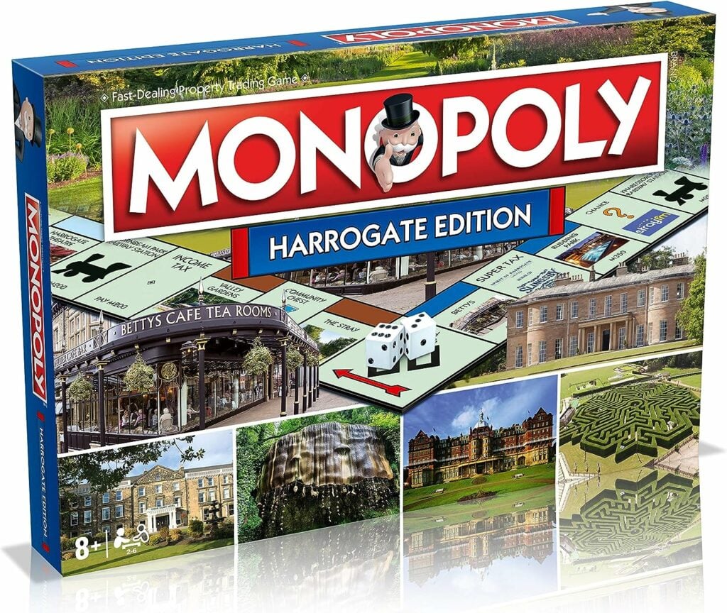 Image name harrogate monopoly the 8 image from the post Books and games for Yorkshire holiday lets in Yorkshire.com.