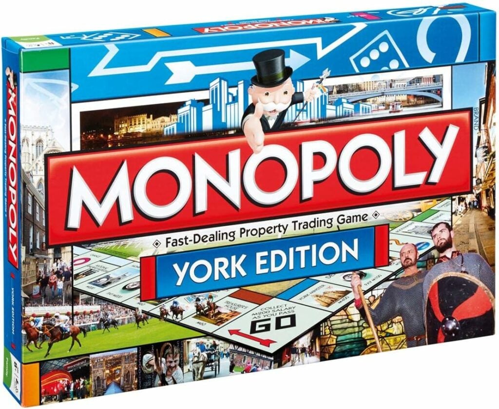 Image name york monopoly the 7 image from the post Books and games for Yorkshire holiday lets in Yorkshire.com.