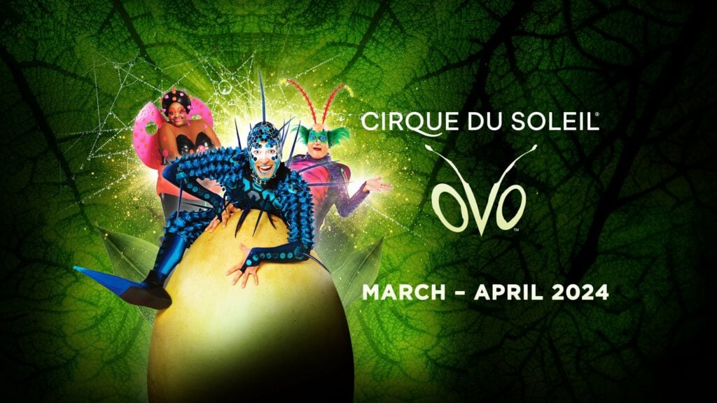 Image name Cirque Du Soleil Ovo at First Direct Arena Leeds the 4 image from the post Most popular upcoming live entertainment in Yorkshire in Yorkshire.com.
