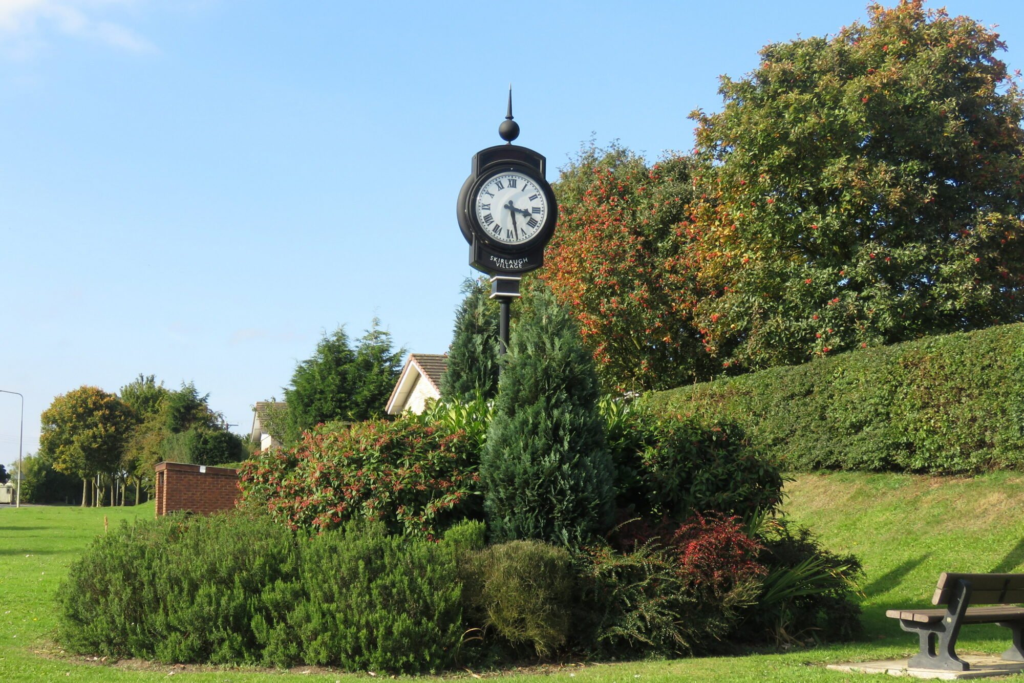 Image name skirlaugh village clock the 1 image from the post Unveiling the Hidden Charm: A Journey through Skirlaugh, East Yorkshire in Yorkshire.com.
