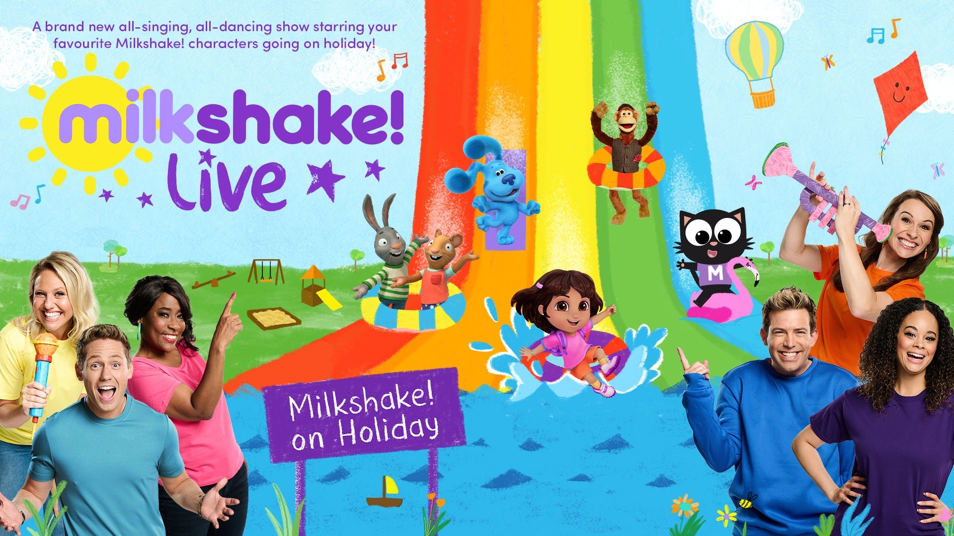 Image name Milkshake Live on Holiday at Scarborough Spa Theatre Scarborough the 1 image from the post Milkshake! Live on Holiday at Scarborough Spa Grand Hall, Scarborough in Yorkshire.com.