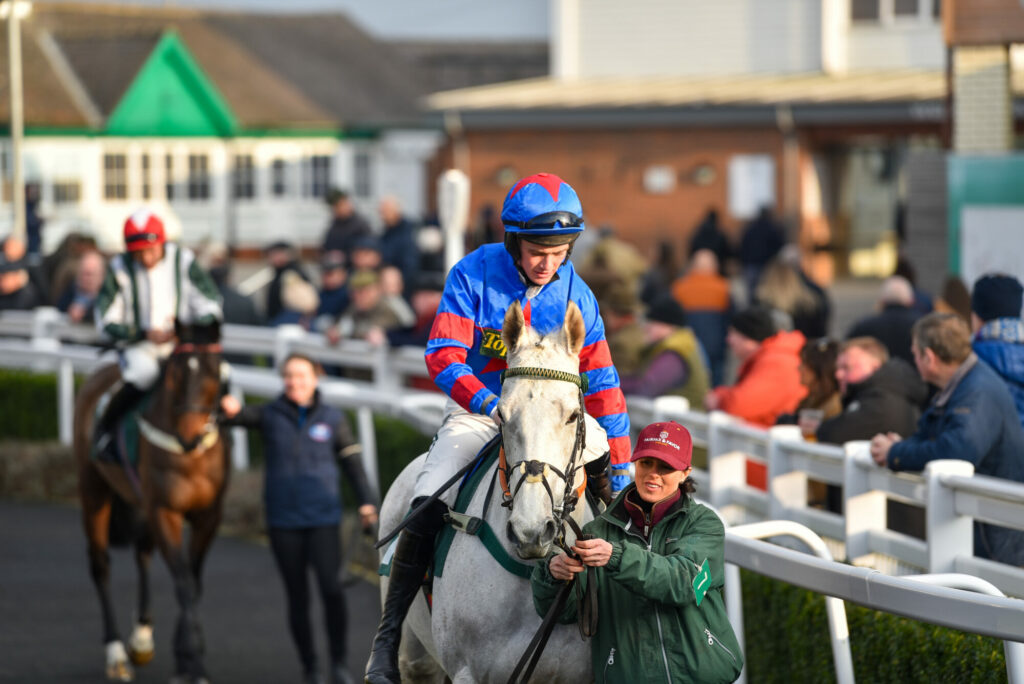 Image name jockey racehorse parade ring catterick racecourse the 4 image from the post Day 8 – Christmas 2023 in Yorkshire.com.