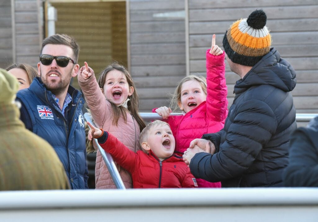 Image name kids at catterick racecourse yorkshire the 7 image from the post Day 8 – Christmas 2023 in Yorkshire.com.