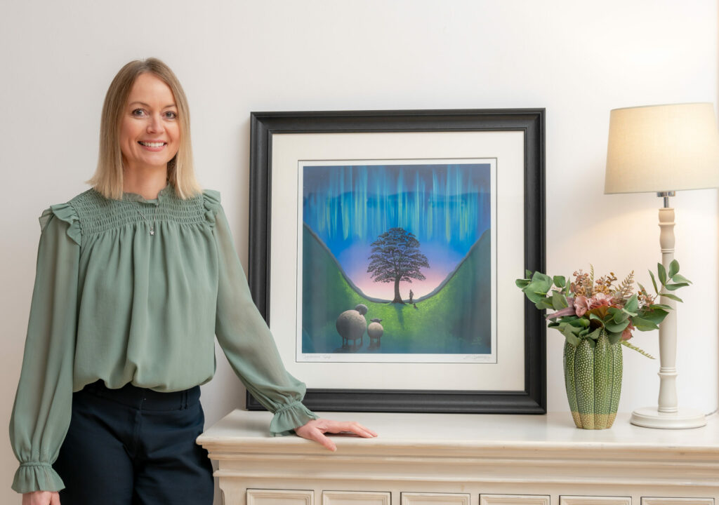 Image name lucy pittaway sycamore gap painting insideflowers vase lamp the 9 image from the post Newsletter - Friday 1st December 2023 in Yorkshire.com.